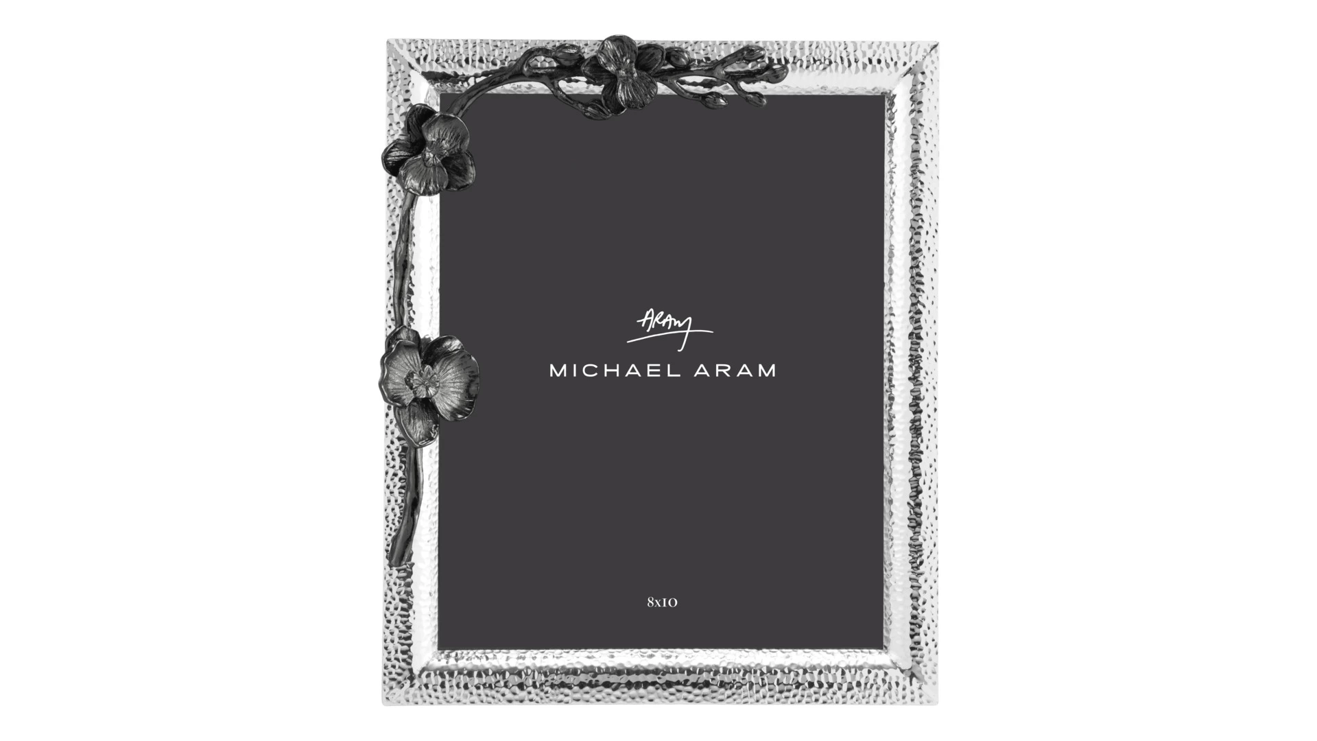 Рамка для фото Michael Aram Черная орхидея 20х25 см, сталь нержавеющая, серебристая