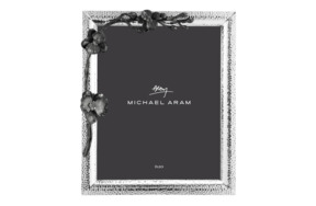 Рамка для фото Michael Aram Чёрная орхидея 20х25 см, серебристая