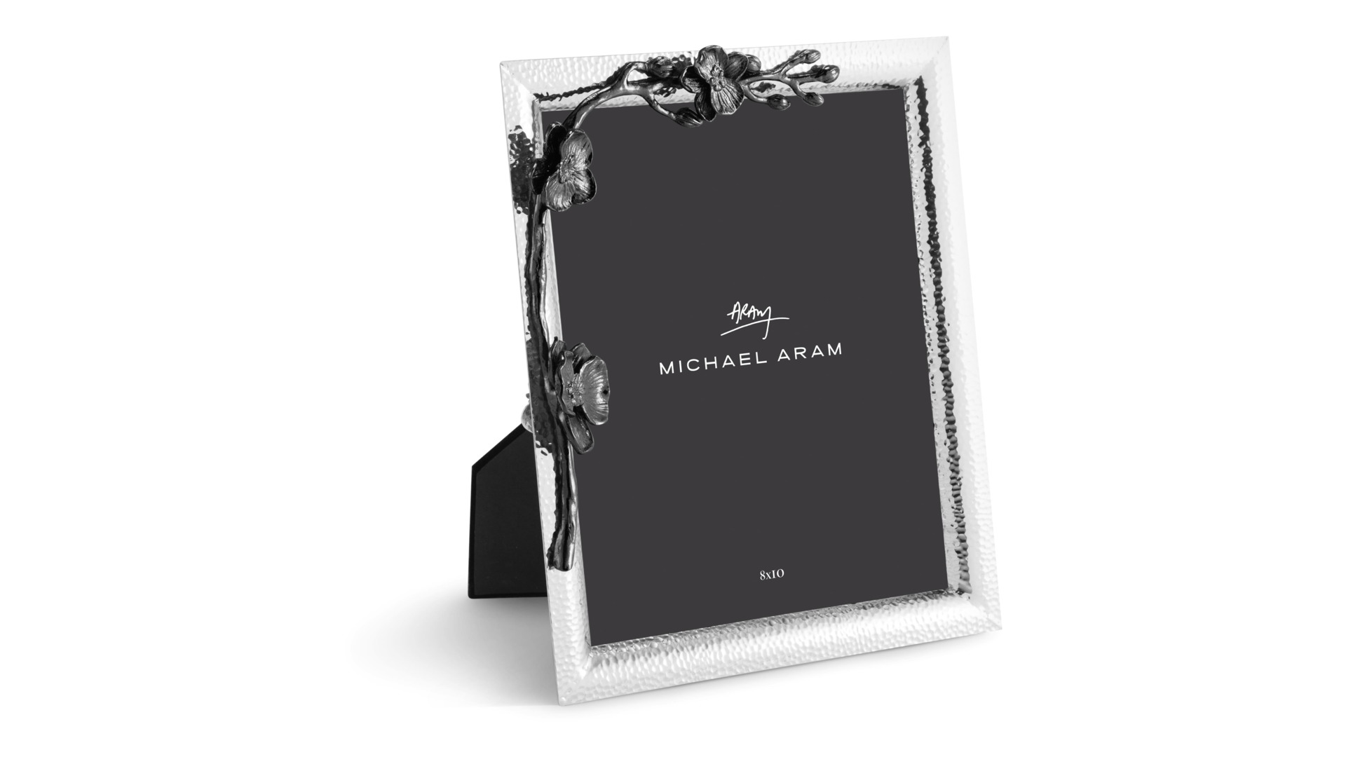 Рамка для фото Michael Aram Черная орхидея 20х25 см, серебристая
