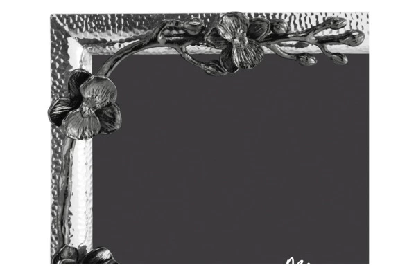Рамка для фото Michael Aram Черная орхидея 20х25 см, сталь нержавеющая, серебристая