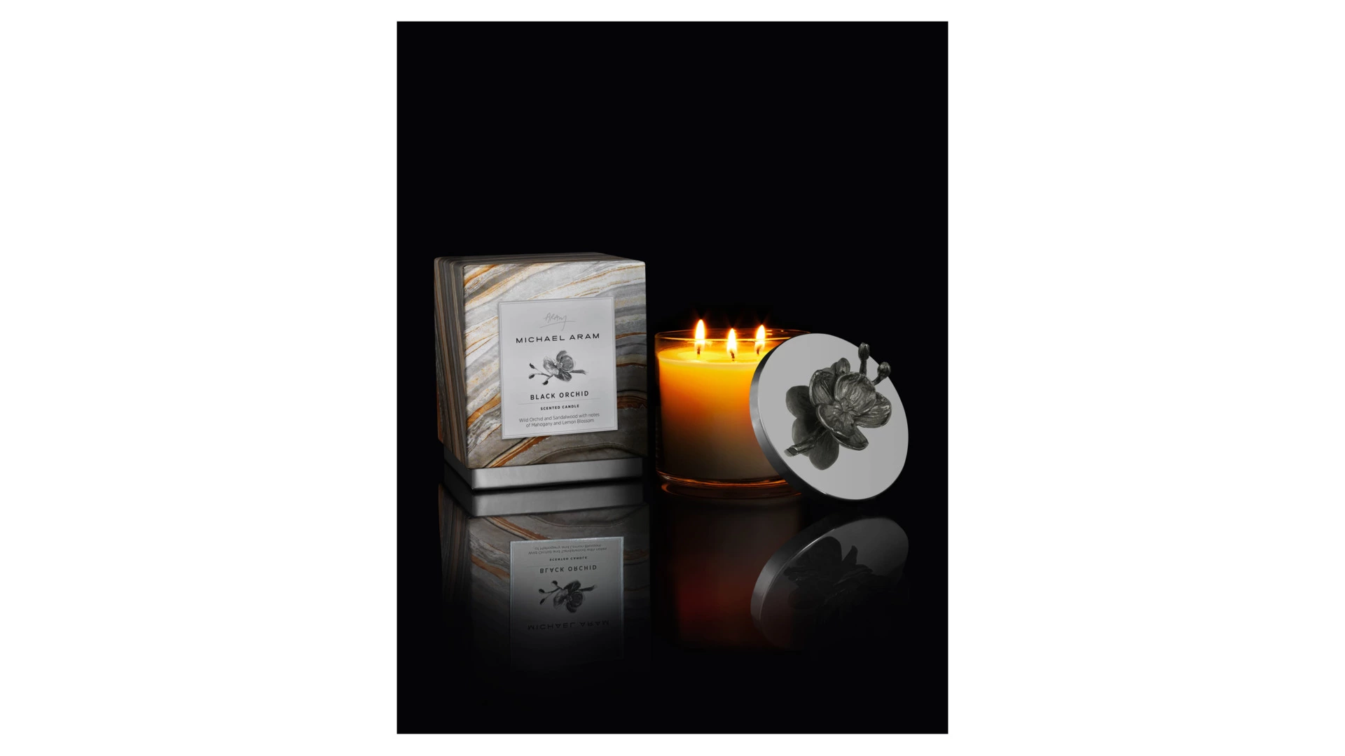 Свеча Michael Aram Чёрная орхидея 12,5 см