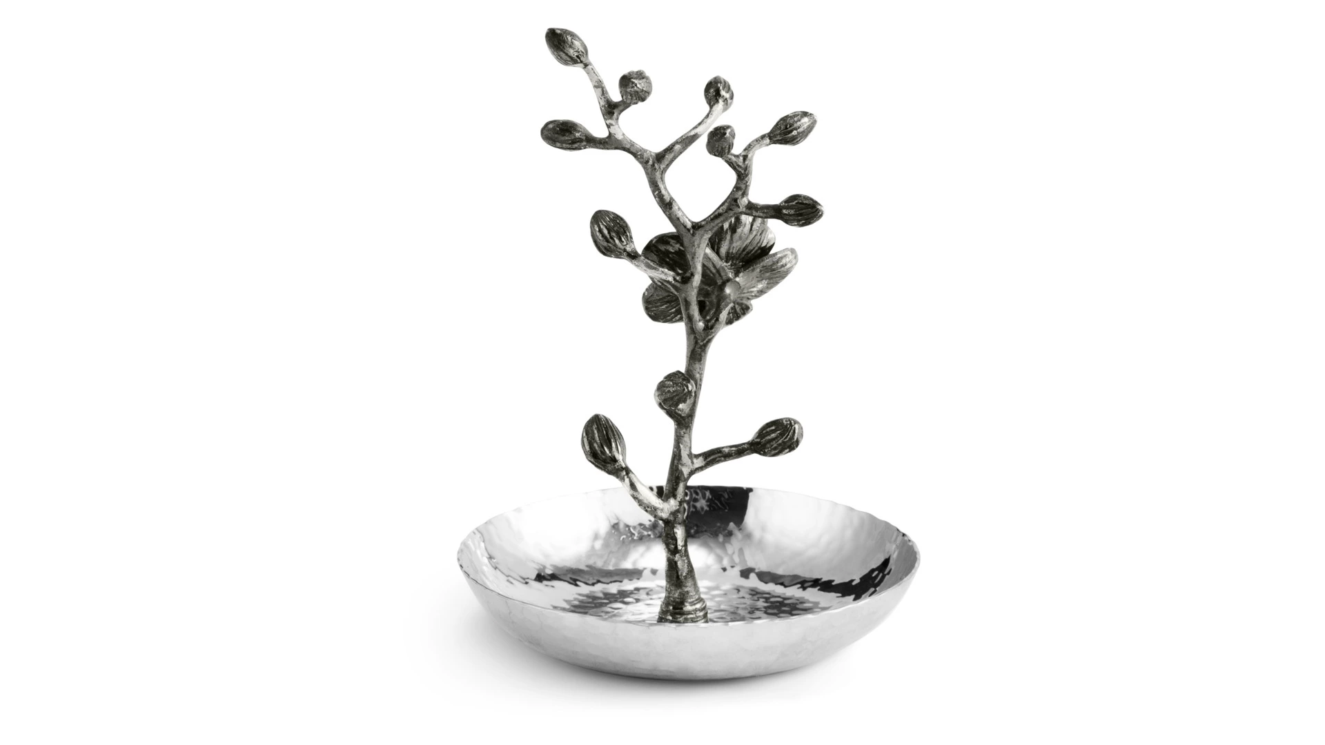 Подставка для колец Michael Aram Чёрная орхидея 14 см, сталь нержавеющая, серебристая