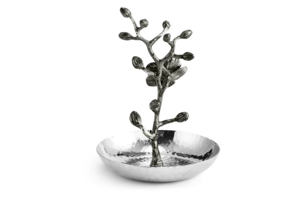 Подставка для колец Michael Aram Чёрная орхидея 14 см, сталь нержавеющая, серебристая