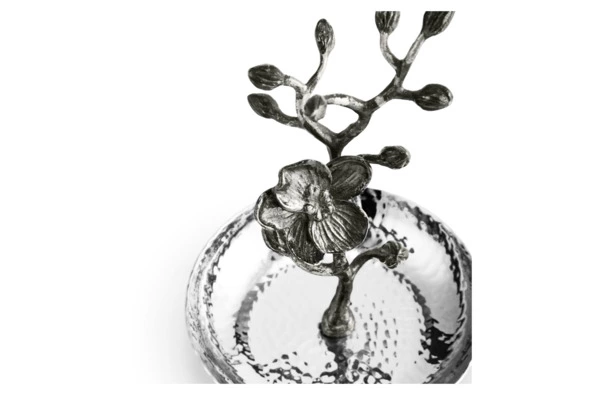 Подставка для колец Michael Aram Чёрная орхидея 14 см, сталь нержавеющая, серебристая