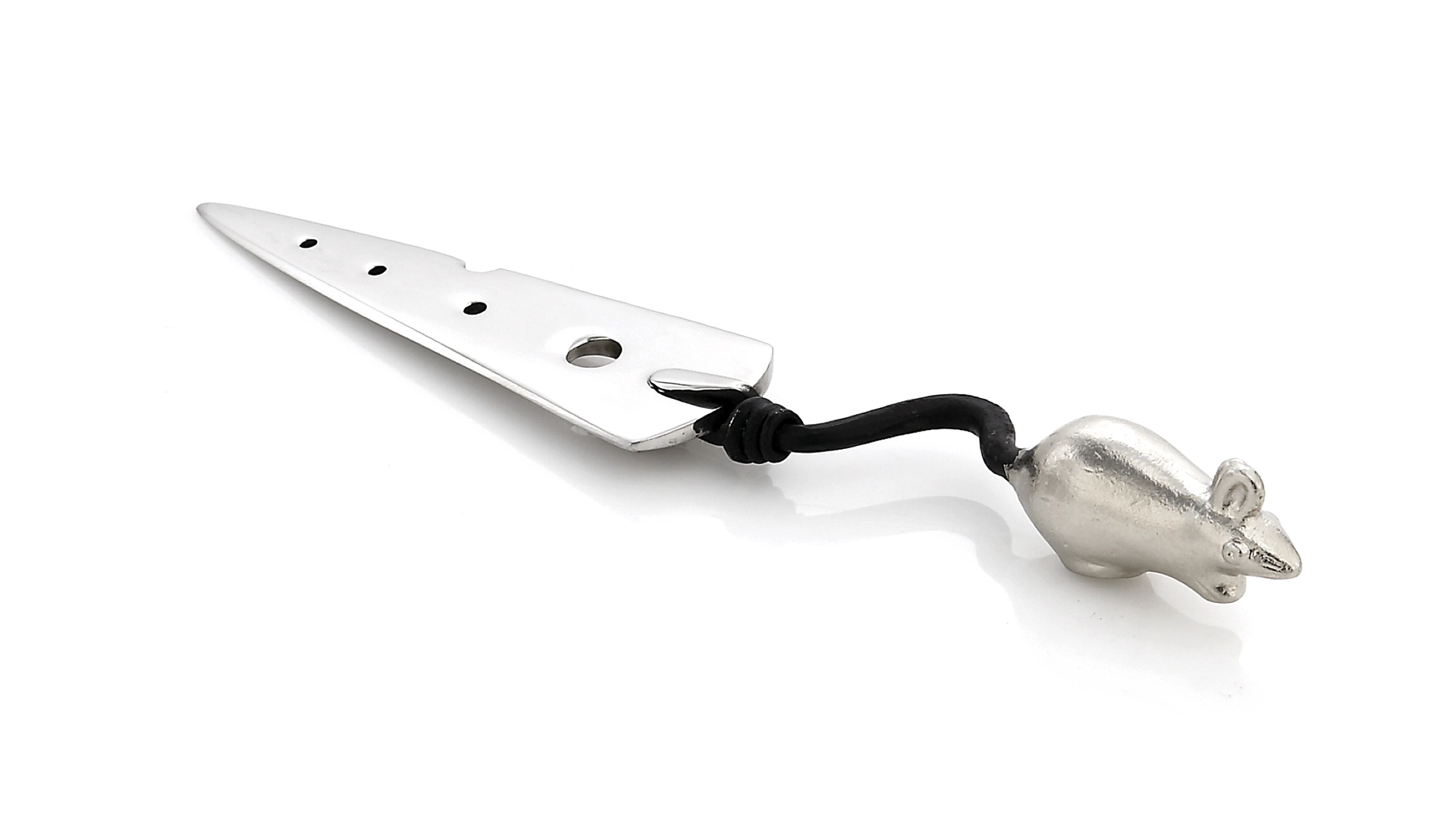 Нож для сыра Michael Aram Мышь и сыр 23 см, серебрист