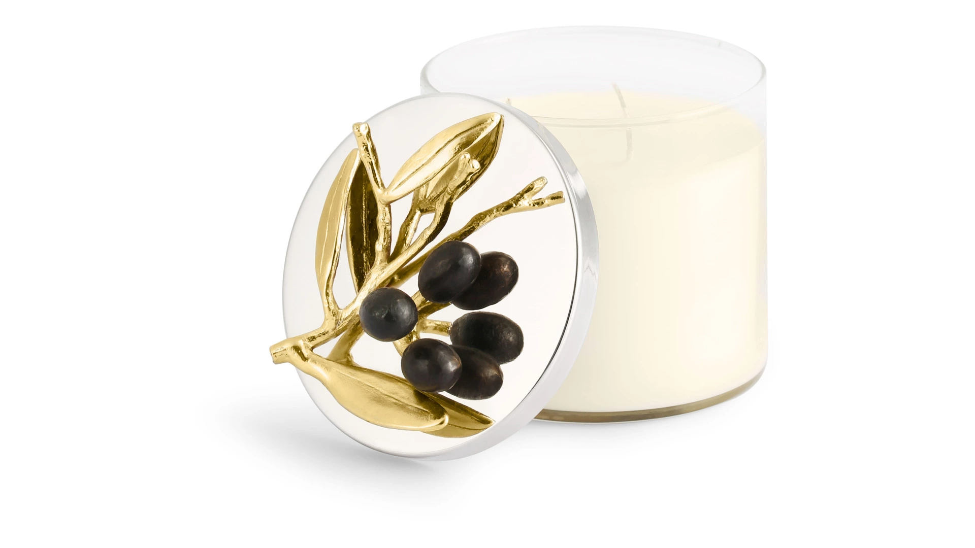 Свеча Michael Aram Золотая оливковая ветвь 12,5 см