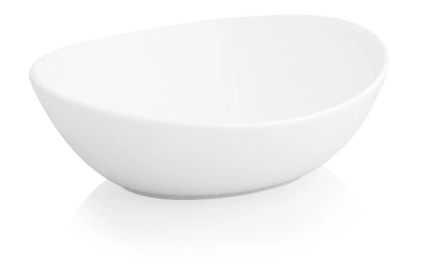 Салатник овальный Dibbern Белый декор 14 см, фарфор костяной