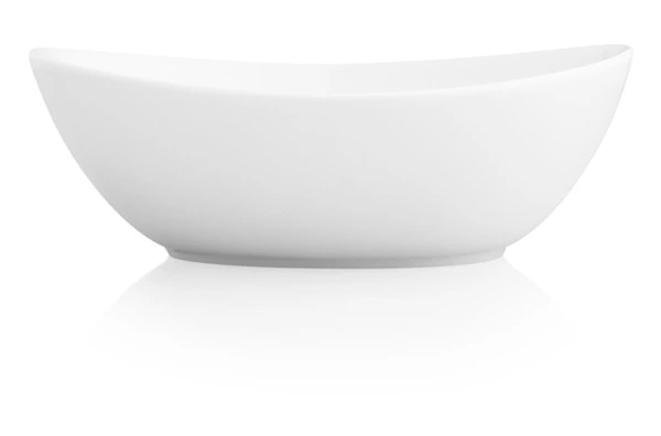 Салатник овальный Dibbern Белый декор 14 см, фарфор костяной