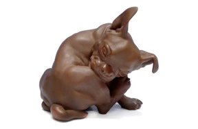 Фигурка Meissen 9 см Карликовый бульдог, Эрих Хёзель, 1912г