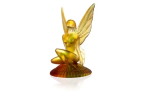 Фигурка Cristal de Paris Фея 17 см, хрустальное тесто, янтарная