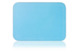 Подставка прямоугольная из кожи с закругленными углами 46х34см "Ванни" (голубая)