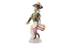 Фигурка Meissen 16 см Барабанщик Обезьяний оркестр