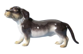 Фигурка Meissen Такса 5 см, пара к 900100-78544, ПРайнеке, 1745 г, фарфор