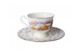 Чашка чайная с блюдцем ИФЗ Снегопад Айседора, фарфор костяной