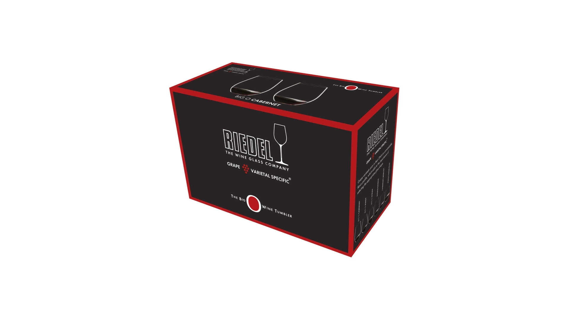 Набор стаканов для красного вина O Wine Tumbler Cabernet/Merlot Riedel, 620мл, 2шт, стекло хрустальн