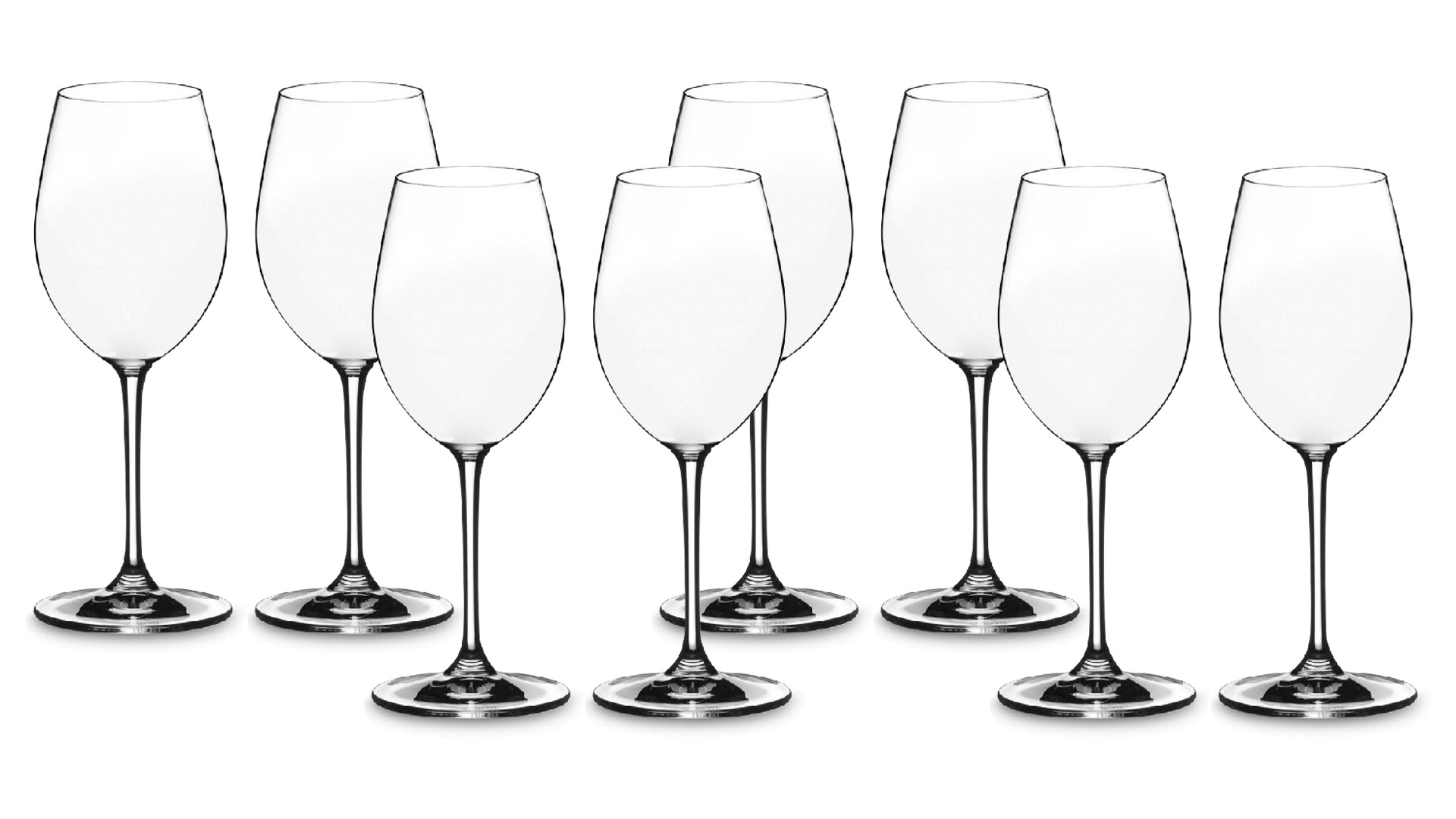 Набор бокалов для белого вина Riedel Vinum Вионье Шардоне 350 мл, 8 шт по цене 6-ти, хрусталь бессви