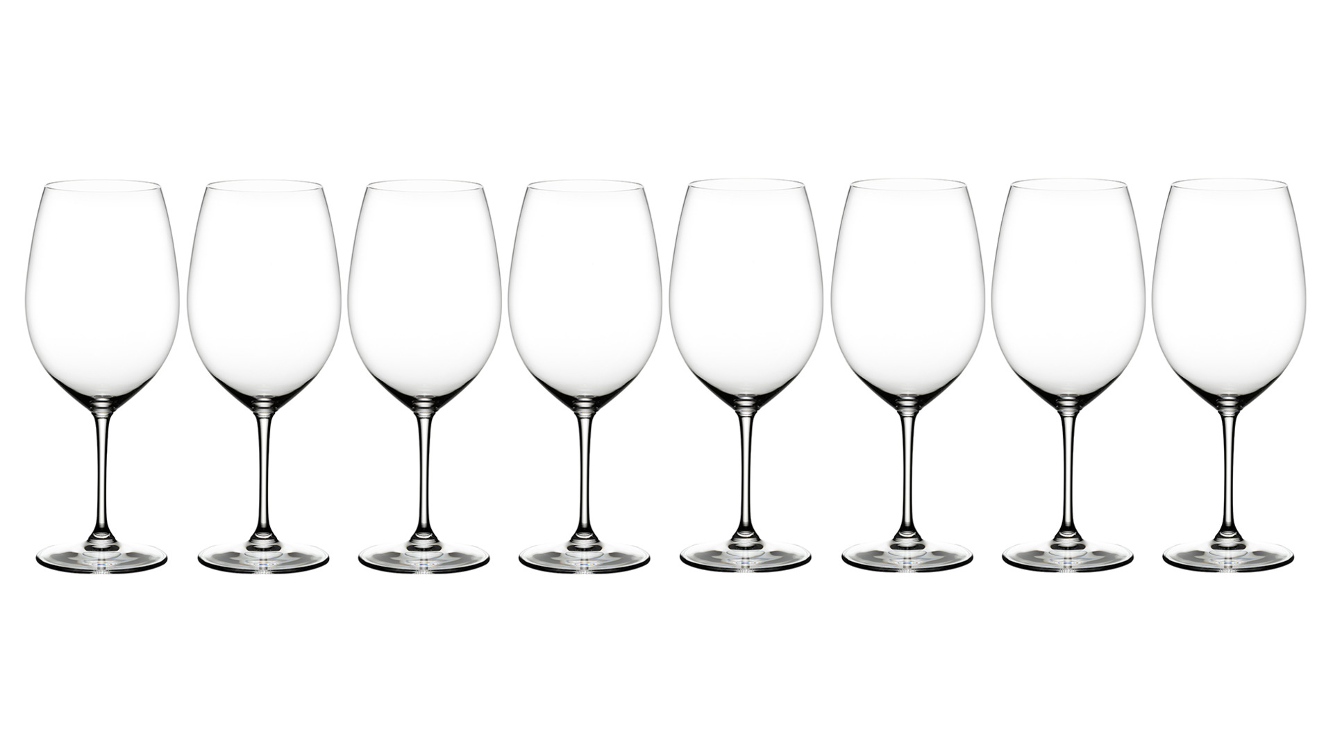 Набор бокалов для красного вина Riedel Vinum Совиньон Мерло 610 мл, 8 шт по цене 6-ти, хрусталь бесс