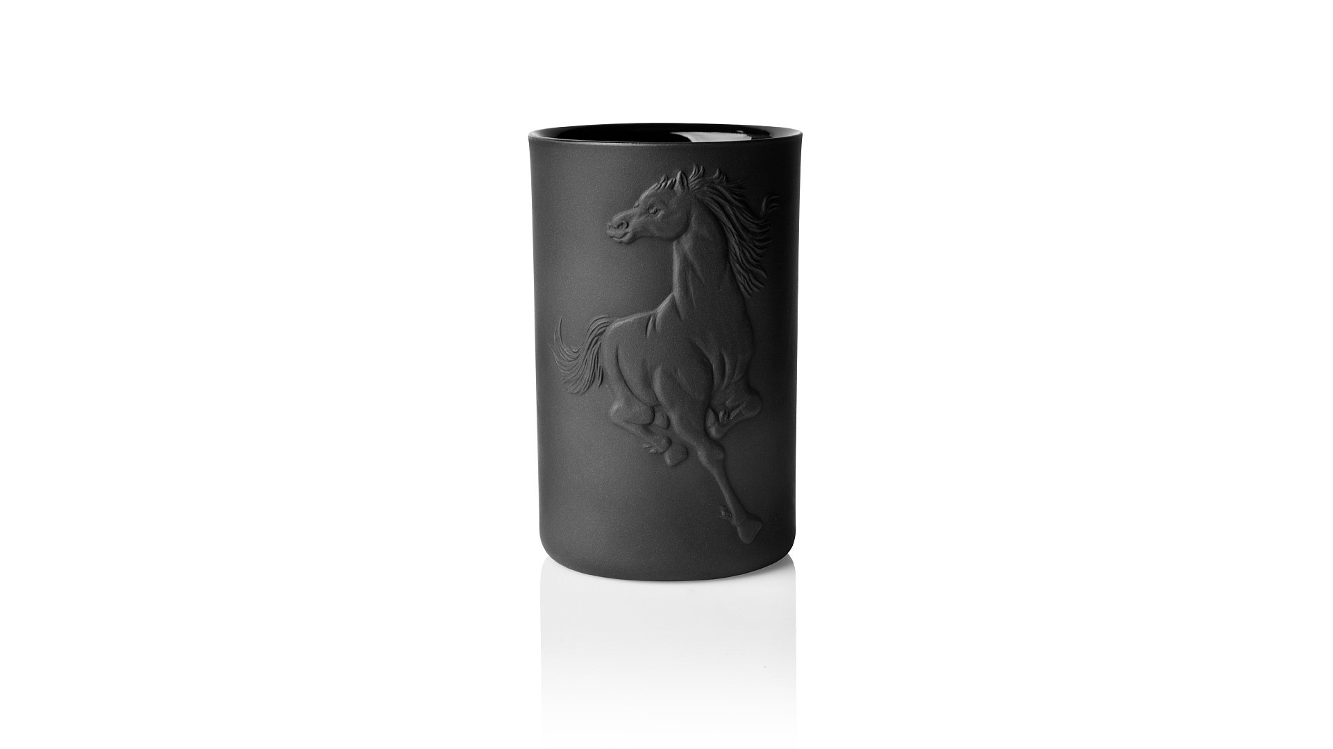 Чашка-бокал для горячих напитков Furstenberg Лошадь(черная