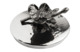 Емкость для меда с ложкой Michael Aram Черная орхидея 11 см, сталь нержавеющая, серебристый