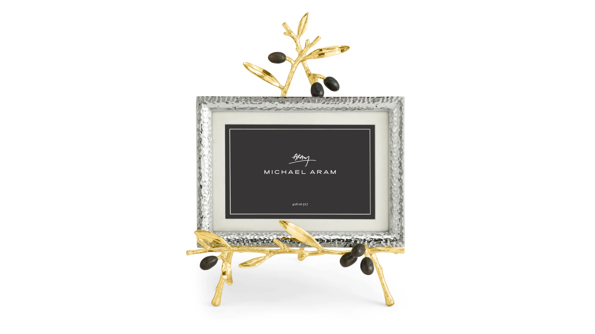 Рамка для фото на подставке Michael Aram Золотая оливковая ветвь 13х18 см