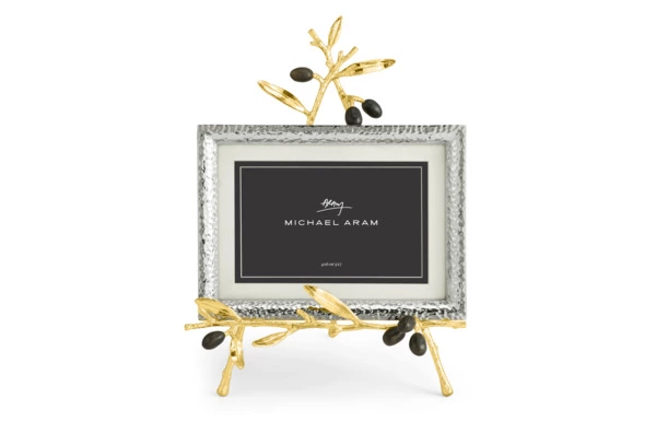 Рамка для фото на подставке Michael Aram Золотая оливковая ветвь 13х18 см
