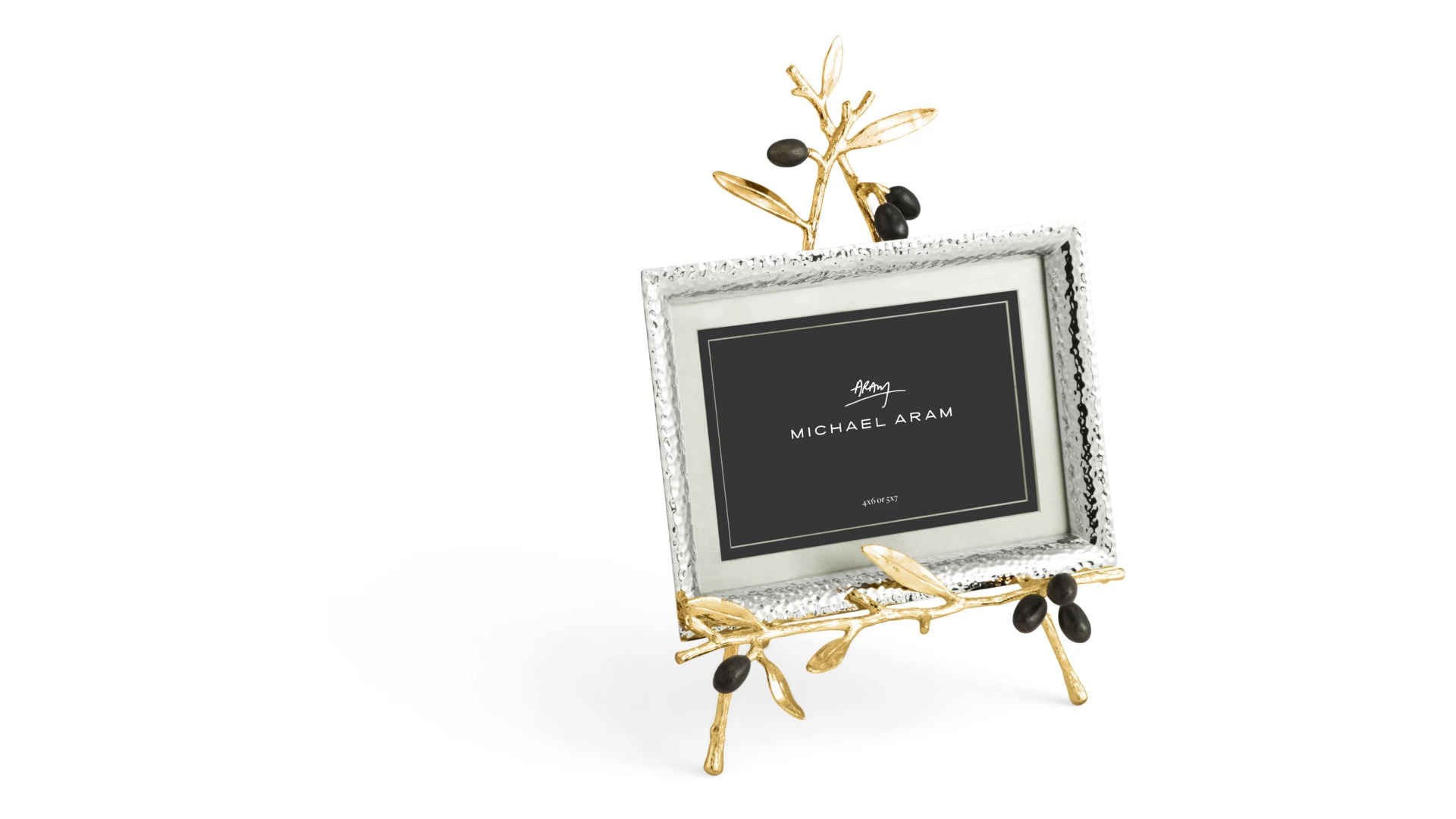 Рамка для фото на подставке Michael Aram Золотая оливковая ветвь 13х18 см