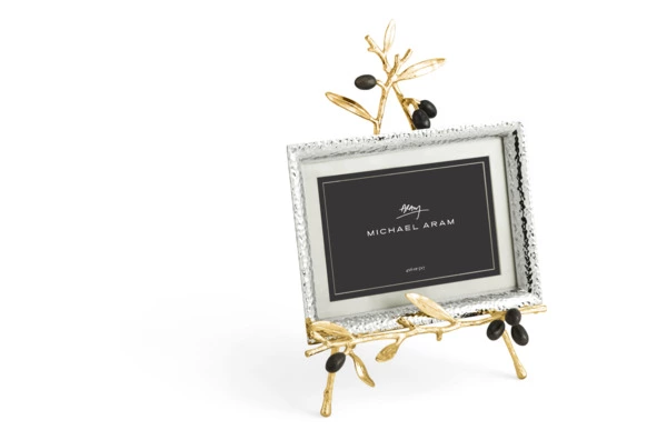 Рамка для фото на подставке Michael Aram Золотая оливковая ветвь 13х18 см