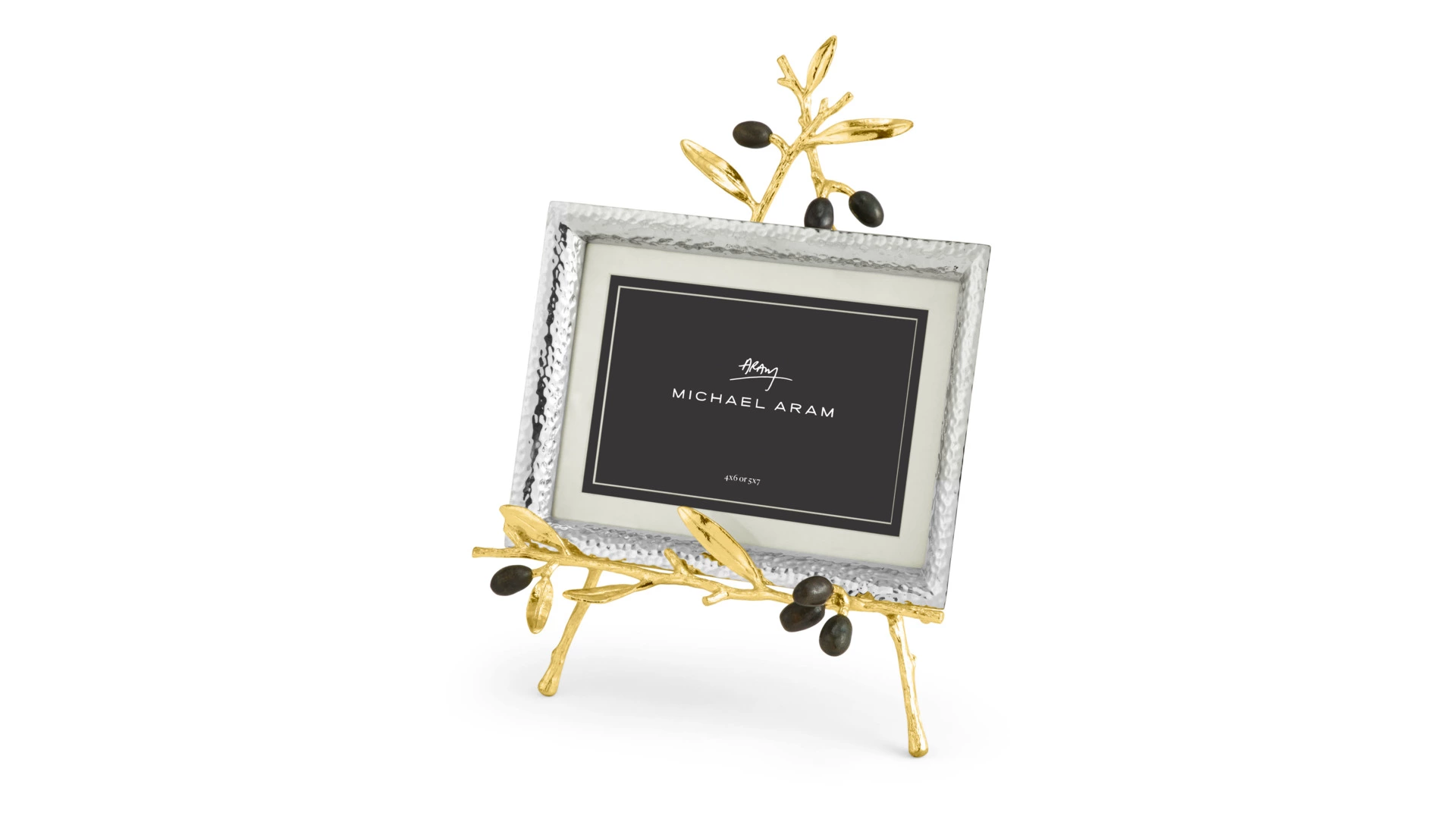 Рамка для фото на подставке Michael Aram Золотая оливковая ветвь 13х18 см