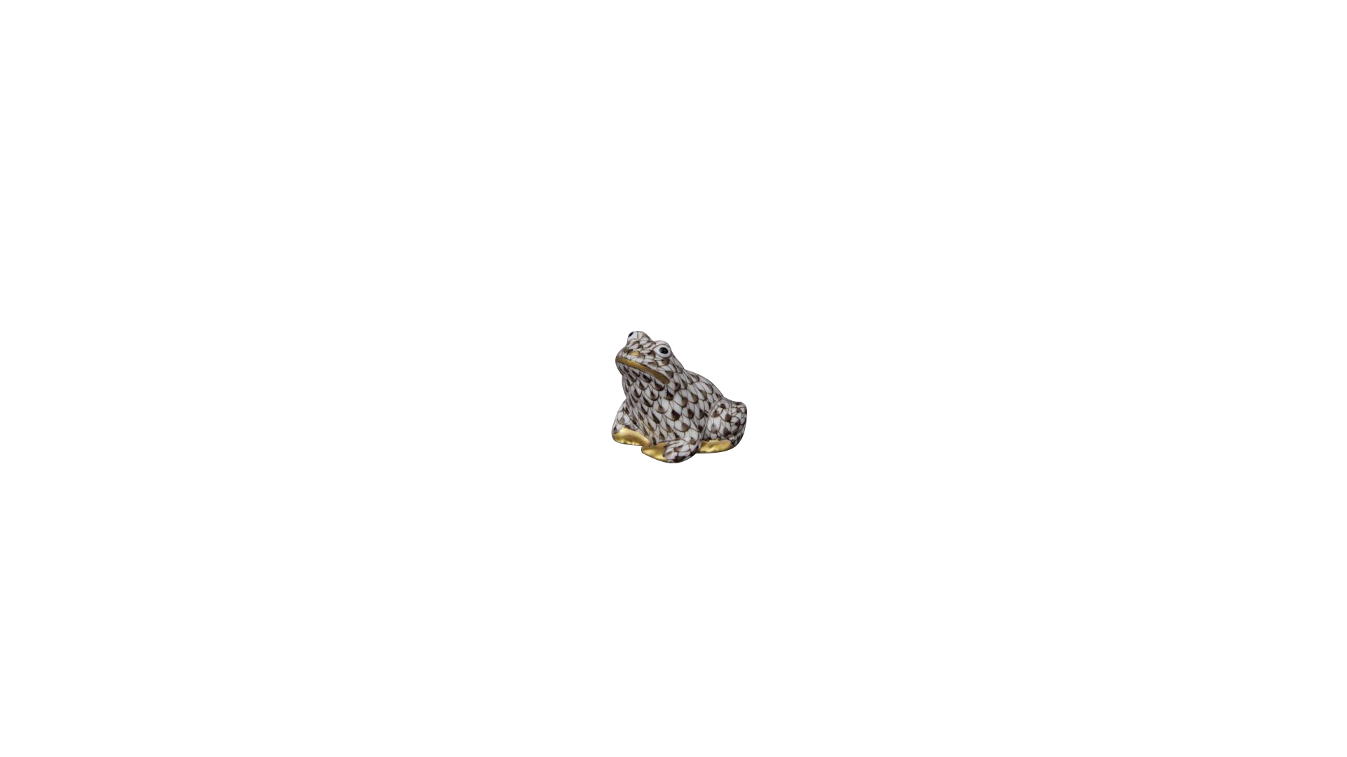 Фигурка Herend Лягушонок 3 см, коричневая
