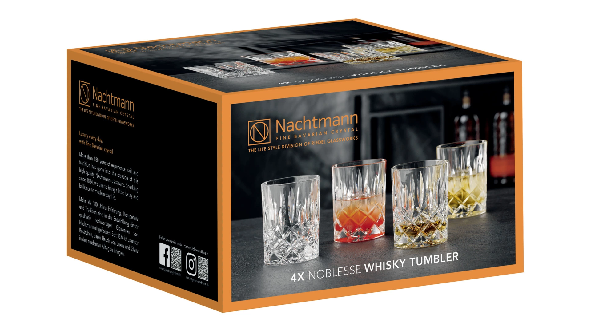 Набор стаканов для виски Nachtmann Noblesse 295 мл, 4 шт, хрусталь бессвинцовый