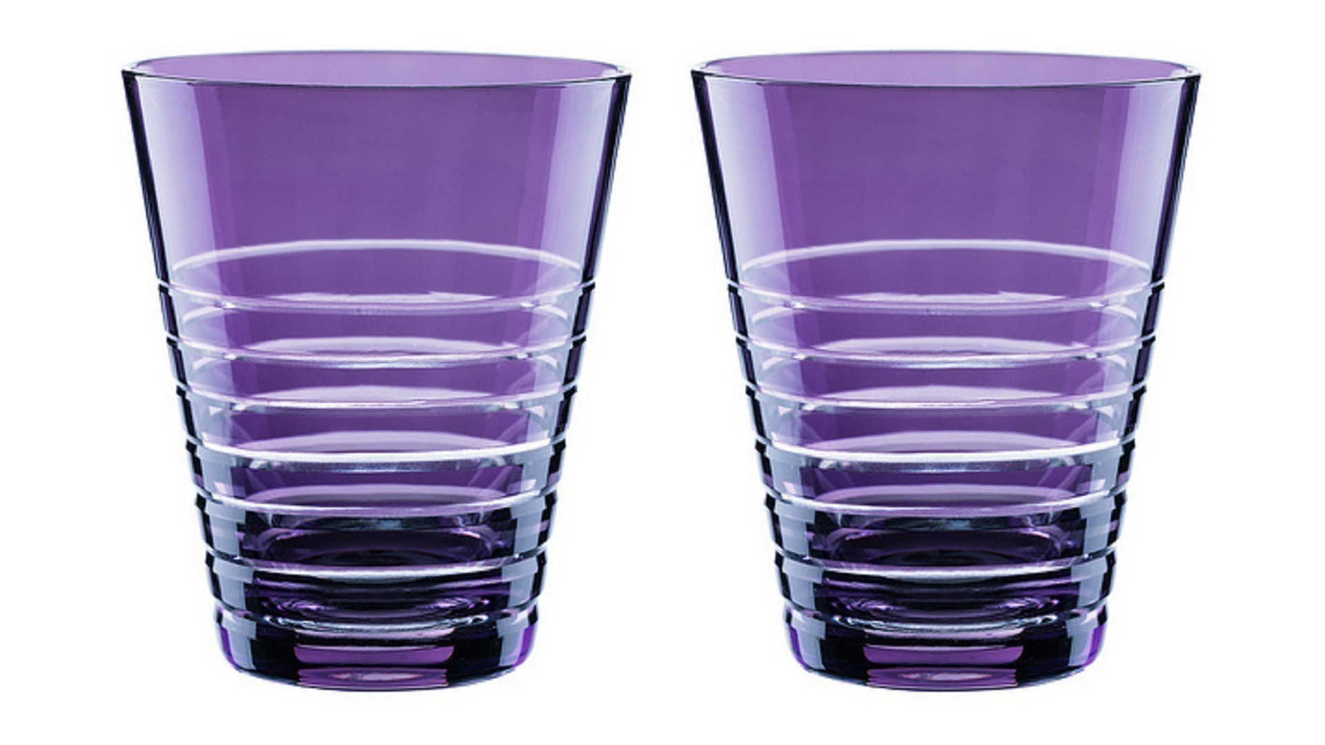 Набор стаканов для воды Nachtmann Rondo Violet 310 мл, 2 шт, стекло хрустальное