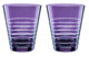 Набор стаканов для воды Nachtmann Rondo Violet 310 мл, 2 шт, стекло хрустальное