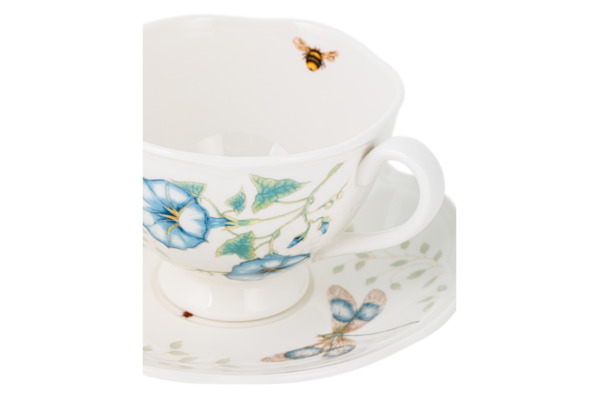 Чашка чайная с блюдцем Lenox Бабочки на лугуБабочка Монарх 240 мл