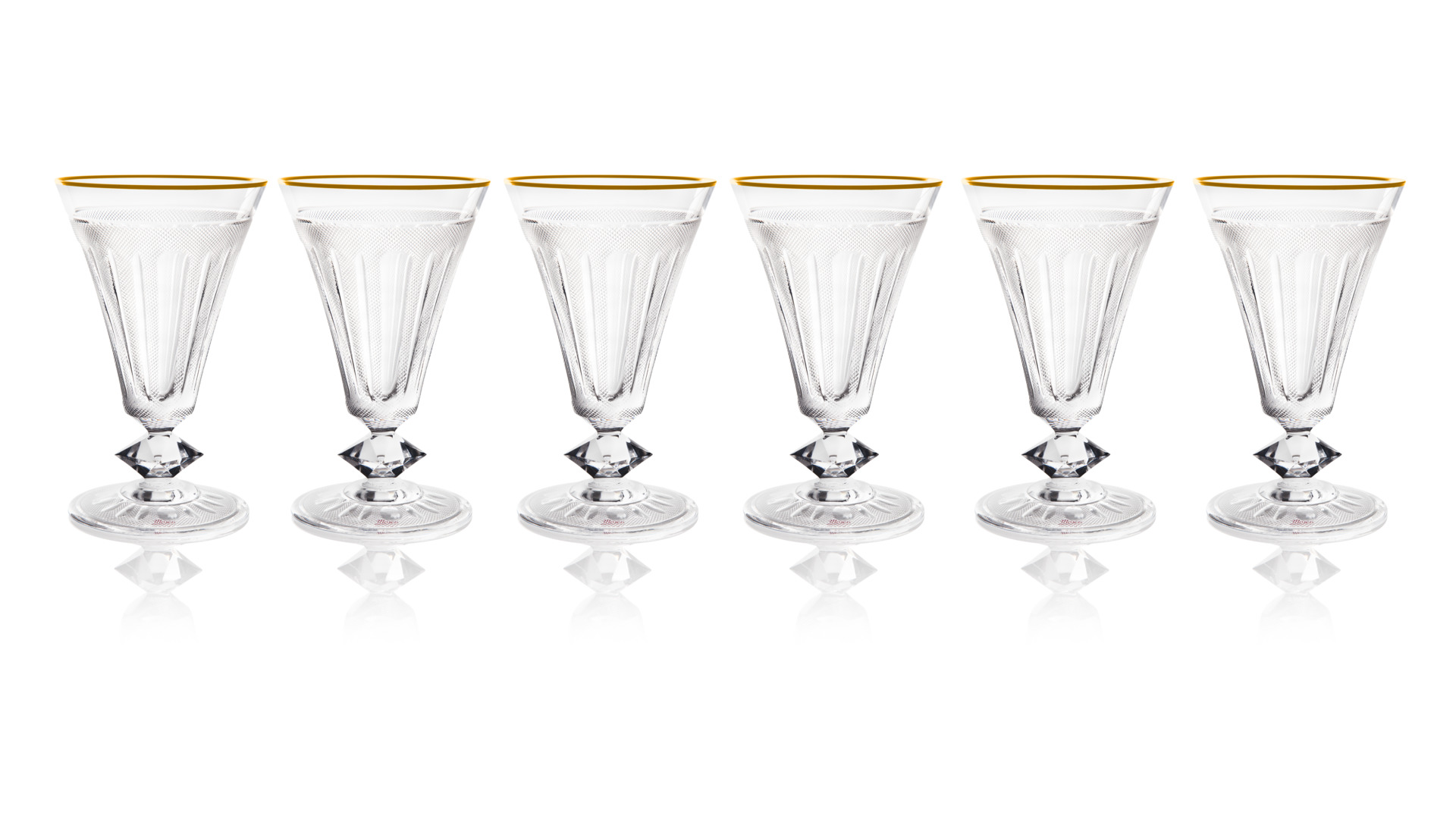 Набор из 6 стаканов для виски Moser Париж 150 лет 280 мл