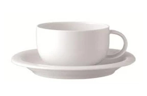 Чашка чайная с блюдцем Rosenthal Суоми 230мл, фарфор, белая