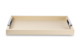 Поднос прямоугольный с ручками GioBagnara Виктор 34,5х44,5 см, слоновая кость