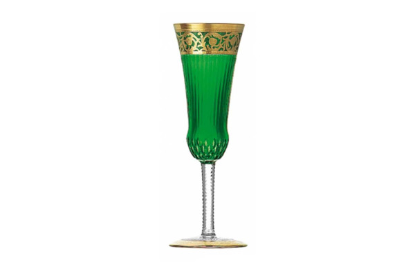 Фужер для шампанского Saint-Louis Цветок чертополоха 90 мл, зелёный