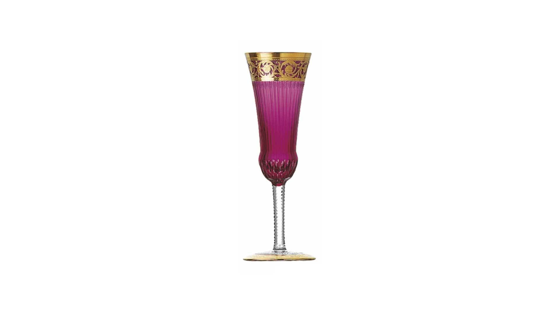 Фужер для шампанского Saint-Louis Цветок чертополоха 90 мл, аметист
