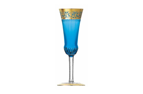 Фужер для шампанского Saint-Louis Цветок чертополоха 90 мл, голубой