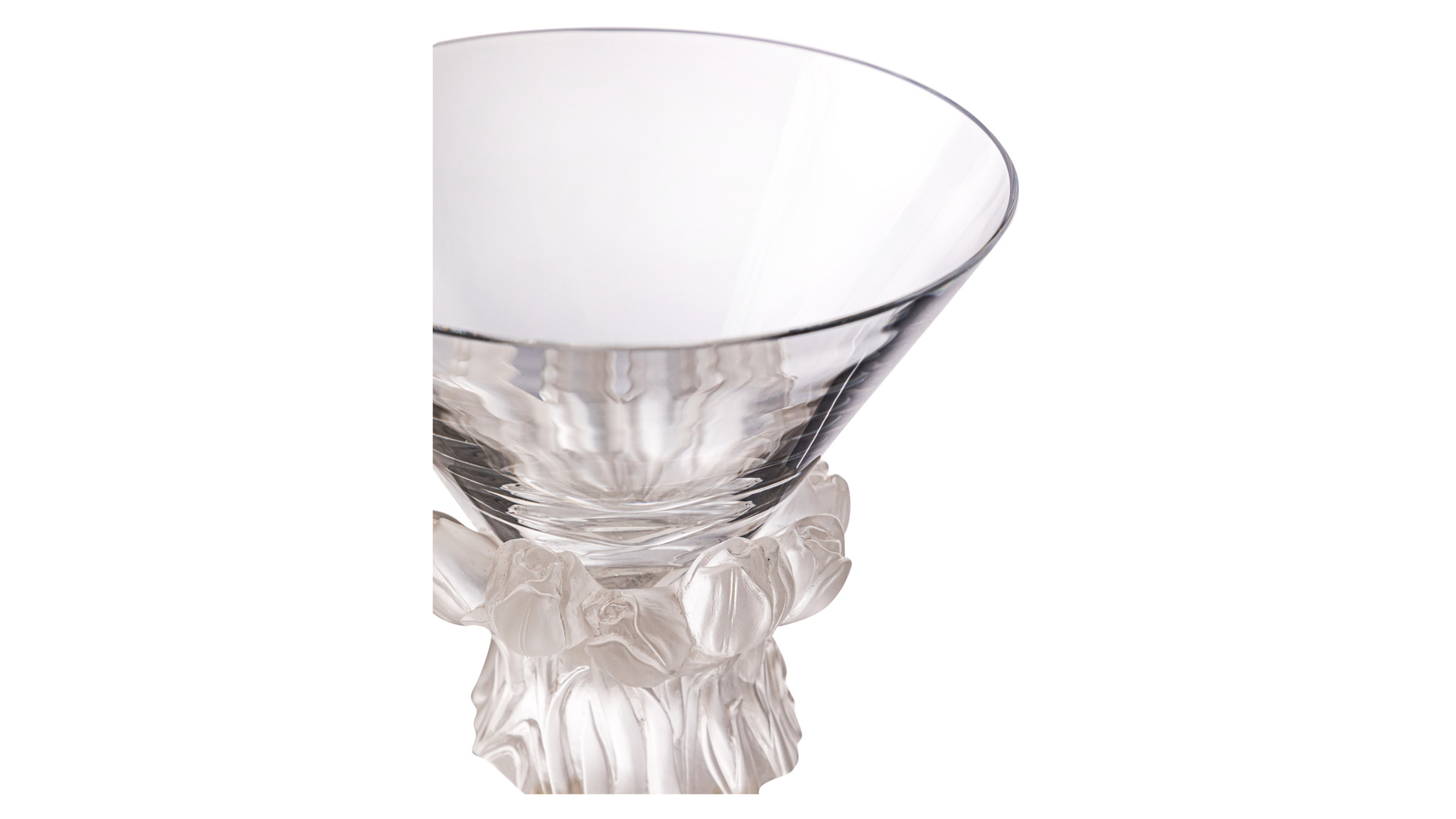 Чаша Cristal de Paris Тюльпаны 12 см, сатин