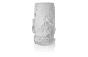 Ваза настольная Cristal de Paris Кони 30 см, хрустальное тесто