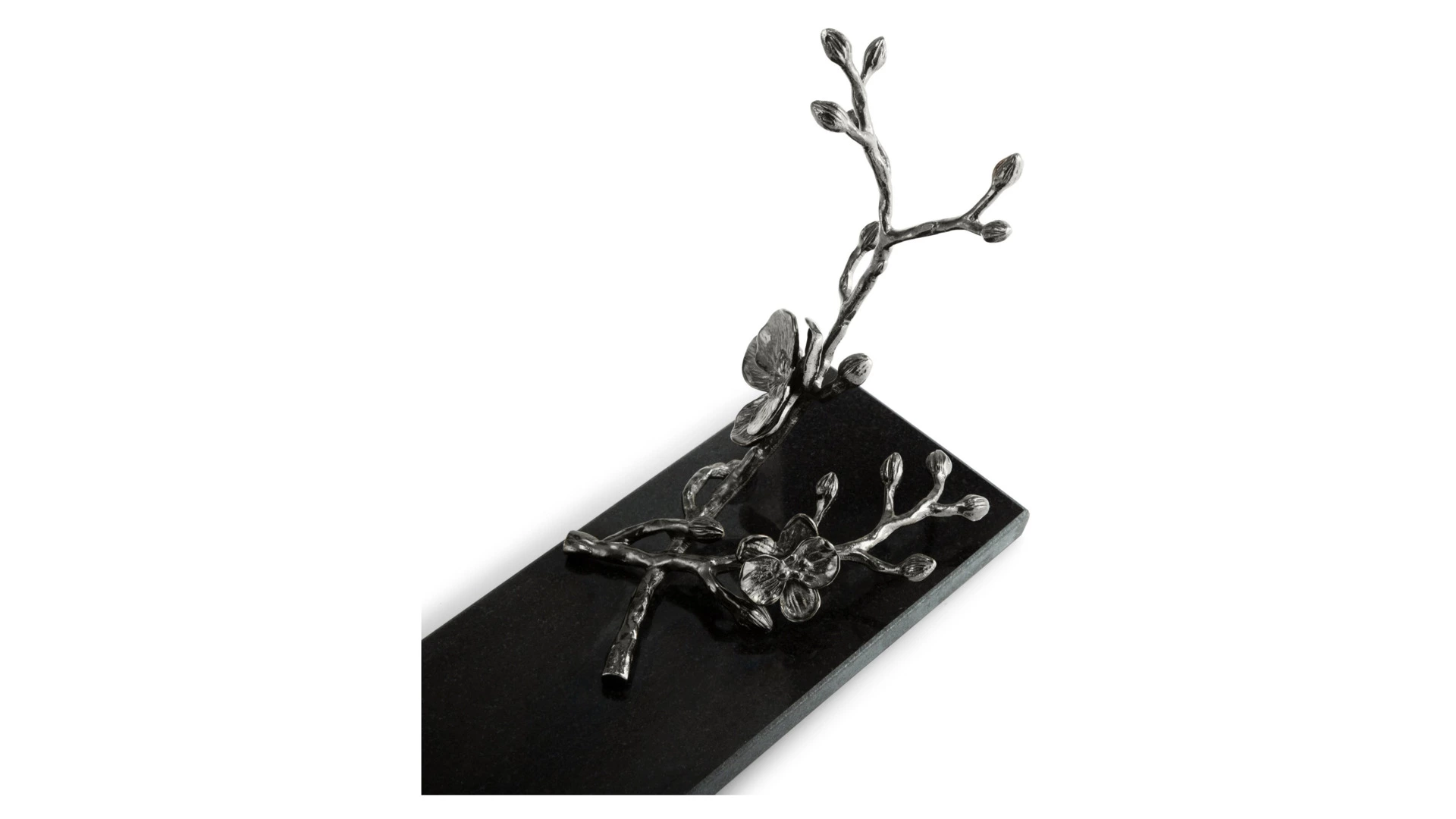 Подставка для бутылки Michael Aram Черная орхидея 28 см, никель, гранит