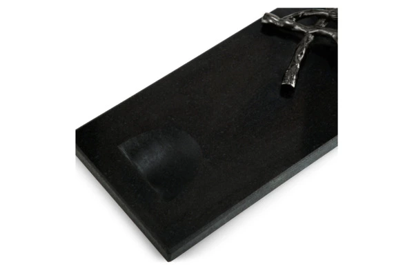 Подставка для бутылки Michael Aram Черная орхидея 28 см, никель, гранит