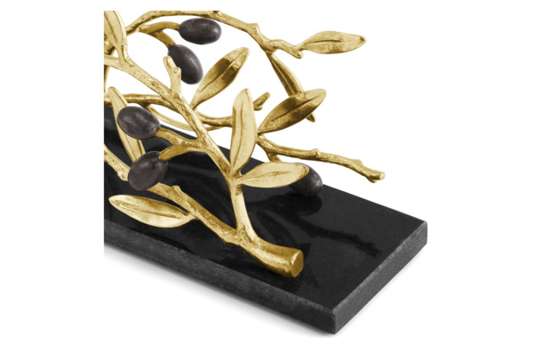 Салфетница Michael Aram Золотая оливковая ветвь 20 см, гранит