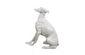 Фигурка Meissen 16 см Уиппет, английская борзая, Эрих Хёзель, 1922г