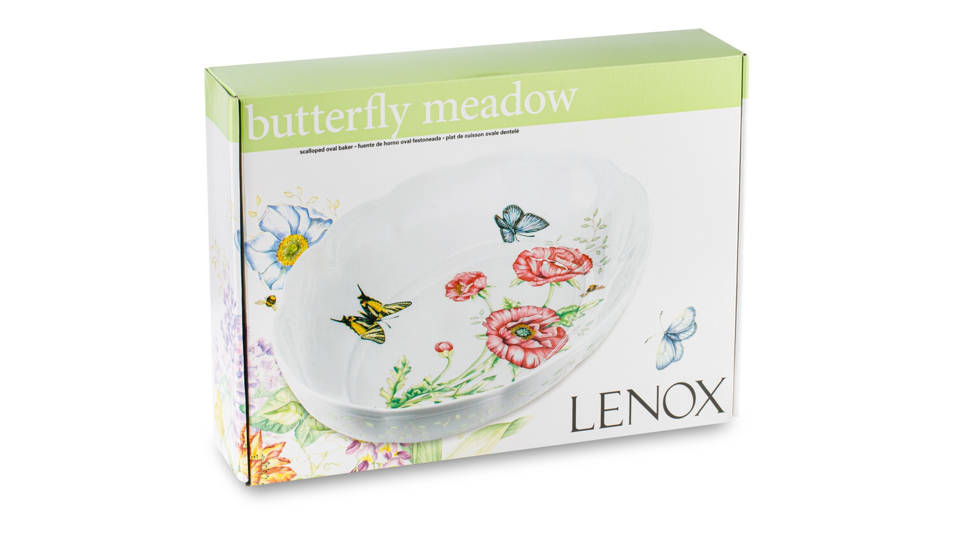 Блюдо овальное для запекания Lenox Бабочки на лугу 1,9 л