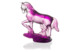 Фигурка Cristal de Paris Лошадка 5,5см, фиолет