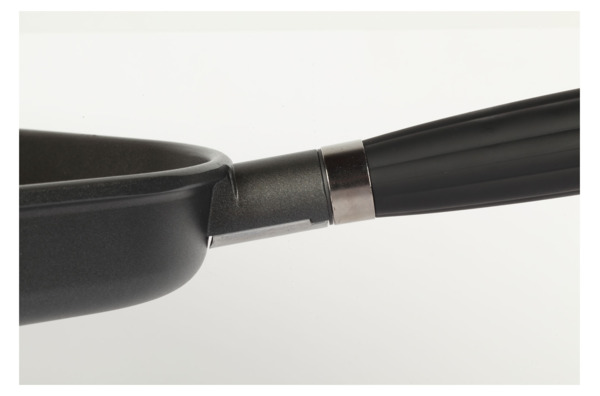 Сковорода глубокая с крышкой Pentolpress Granit 28 см, съемная ручка, литой алюминий