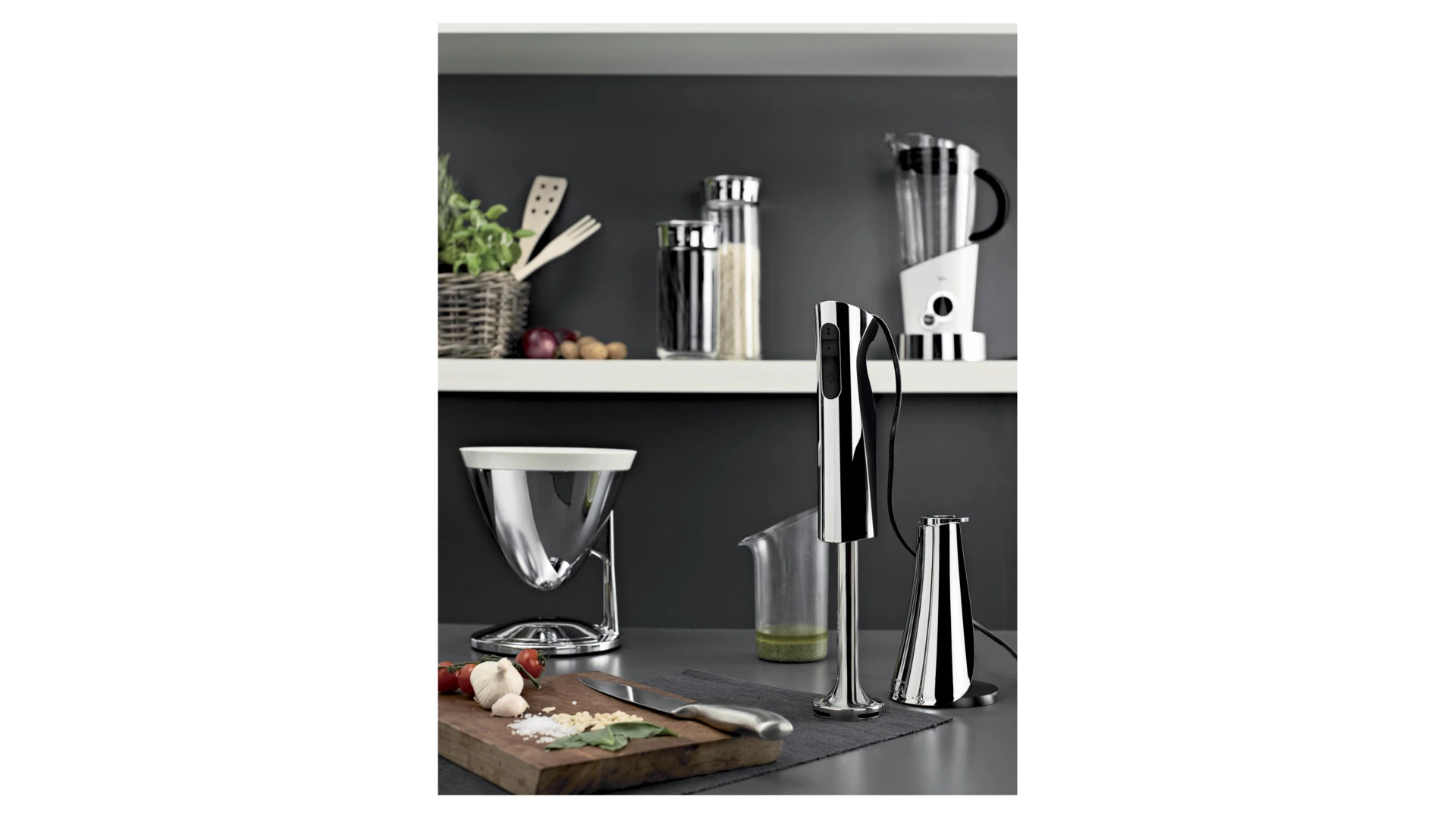 Блендер стационарный Bugatti E-Vela 1,5 л, 500 вт, сталь нержавеющая, белый, п/к