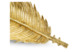 Чаша-лист для хлеба Michael Aram Лист пальмы саго 50 см, позолота, прозрачная эмаль